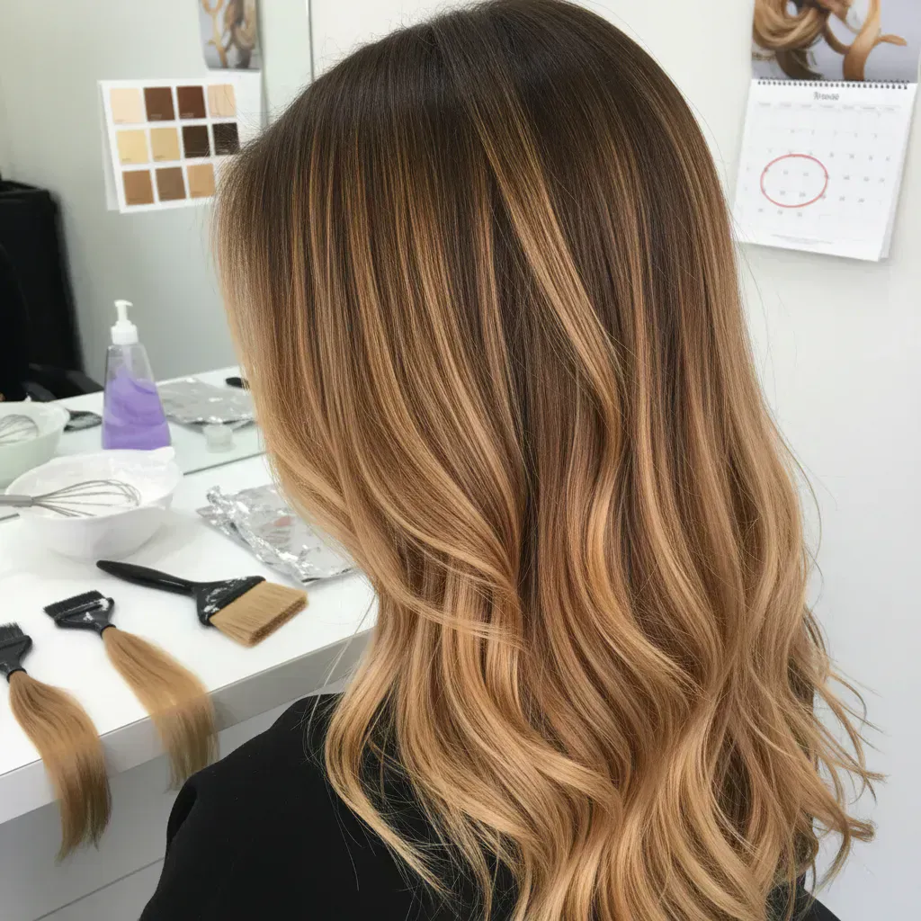 バレイヤージュの持ち期間と色落ちについてのイメージ画像