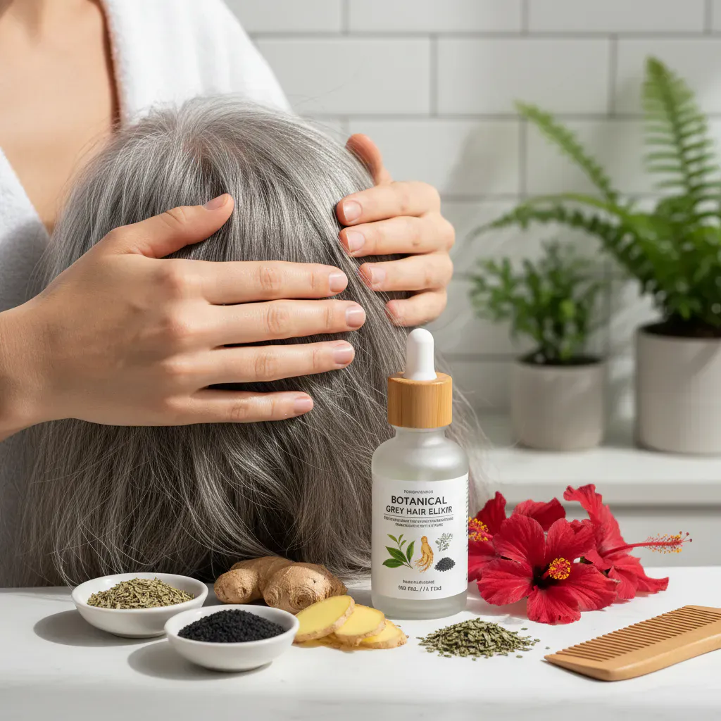 7. 紫シャンプー以外で白髪ケアをする方法のイメージ画像