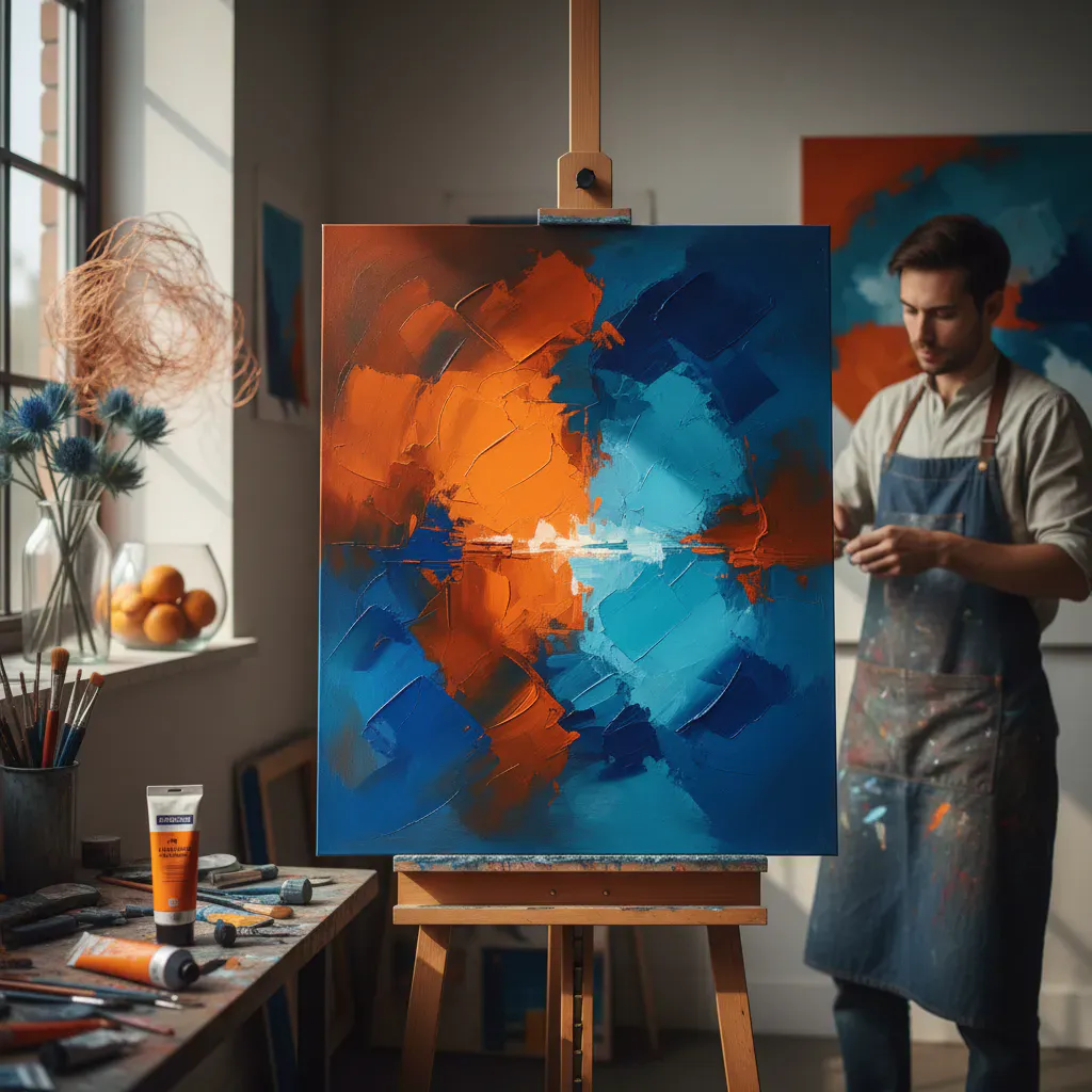 オレンジと補色の具体的な活用シーンのイメージ画像