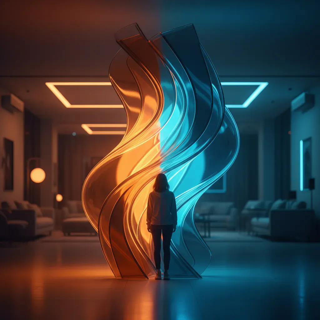 差別化ポイント：オレンジと補色の組み合わせが与える心理効果のイメージ画像