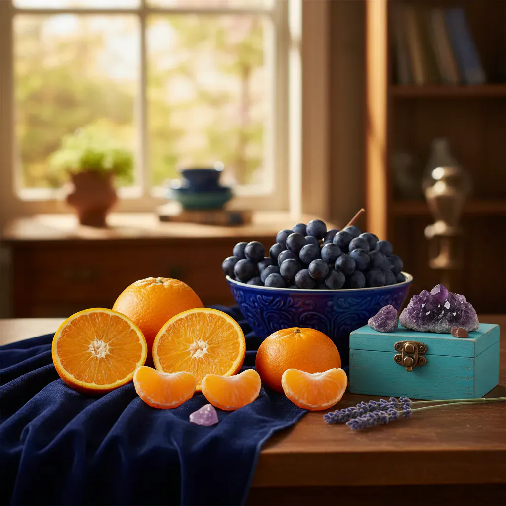 【画像で解説】オレンジと補色の魅力的な配色アイデア集（※本記事ではテキストで表現）のイメージ画像