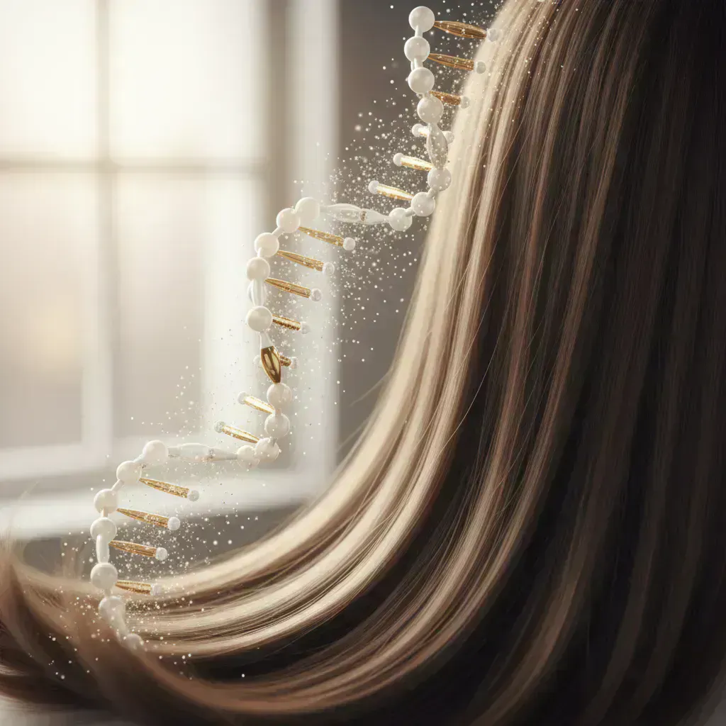 ケラチンとは？美髪を育むタンパク質の正体のイメージ画像