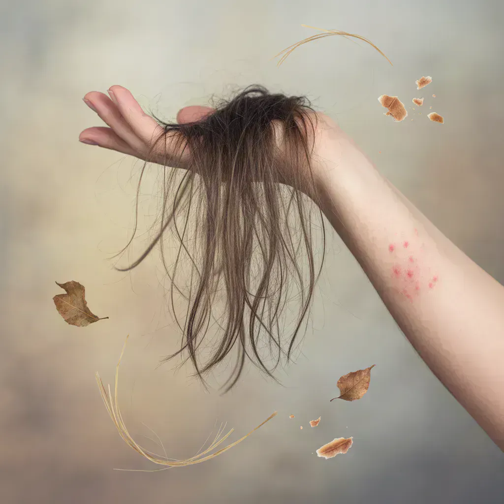 ケラチンが不足するとどうなる？髪と体のSOSサインのイメージ画像