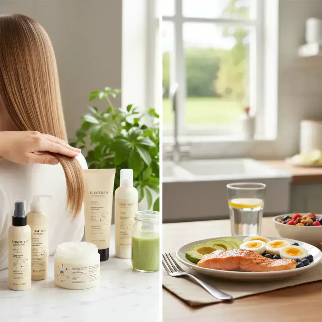 ケラチンを補給する方法：外側と内側からのアプローチのイメージ画像