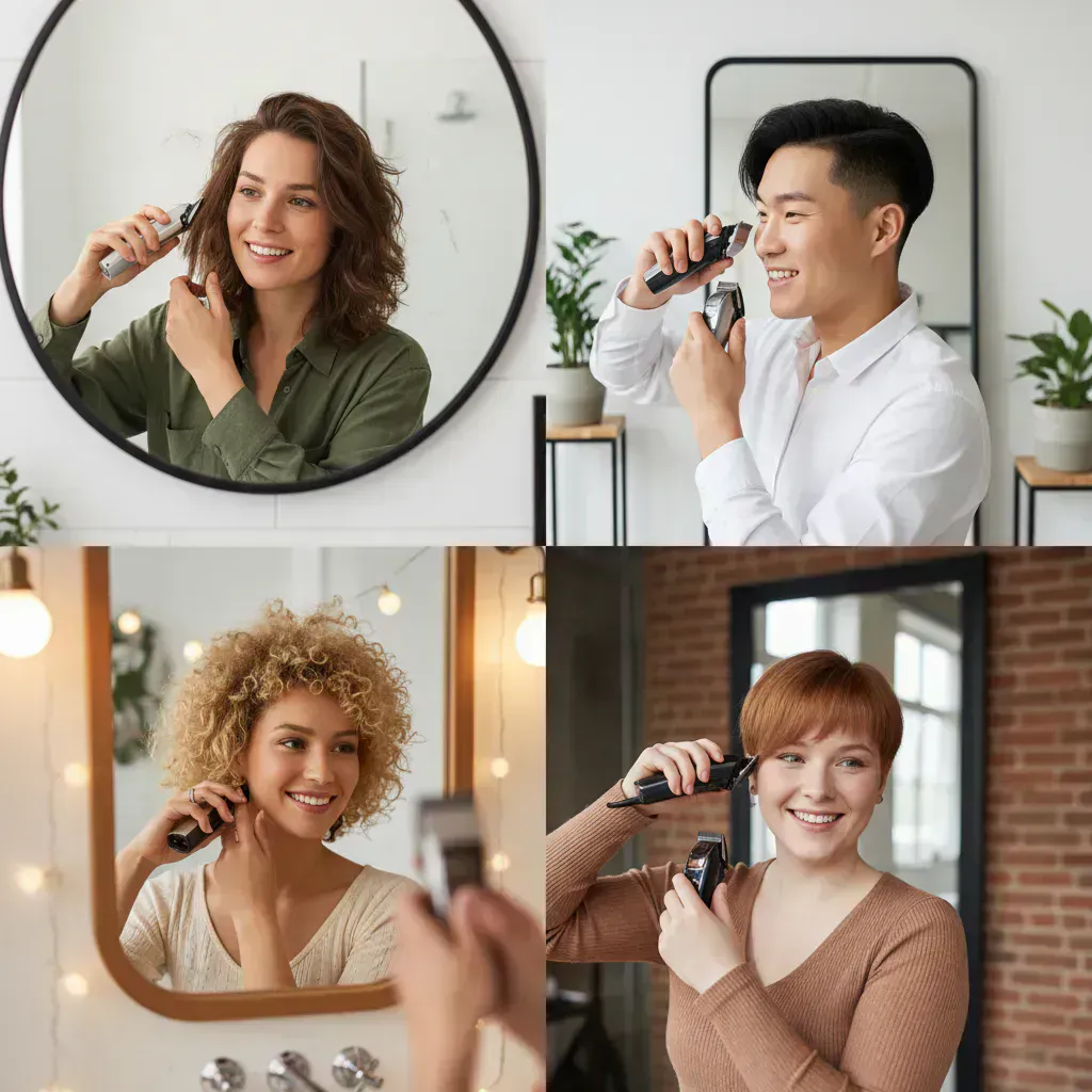 顔の形・髪質別！似合うセルフカットスタイルとポイントのイメージ画像