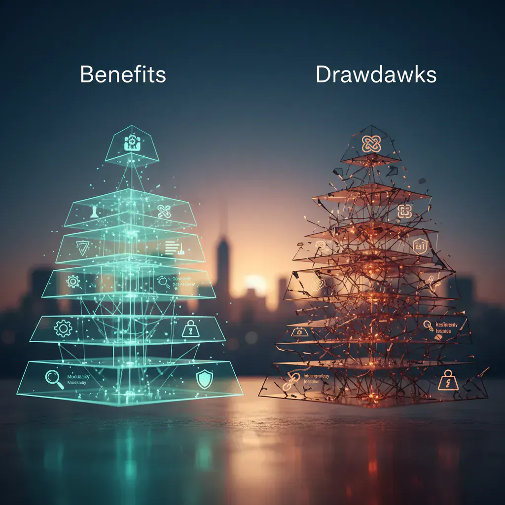 5. レイヤー構造のメリットとデメリットのイメージ画像