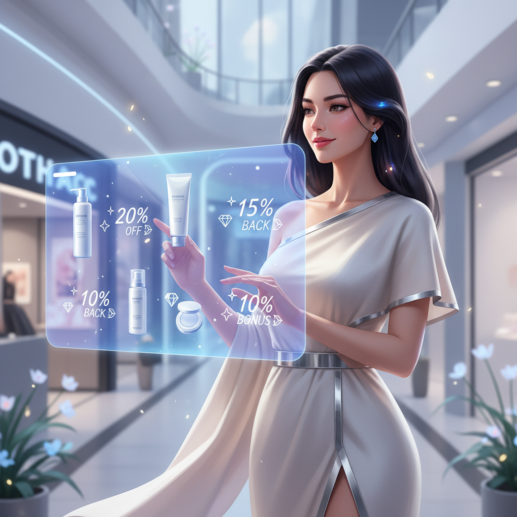 2026年の美容品キャッシュバック戦略をスマートに活用する女性