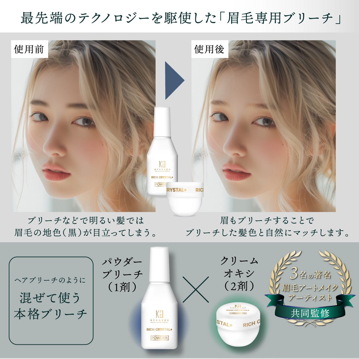 KYOGOKUクリームブリーチ 眉毛