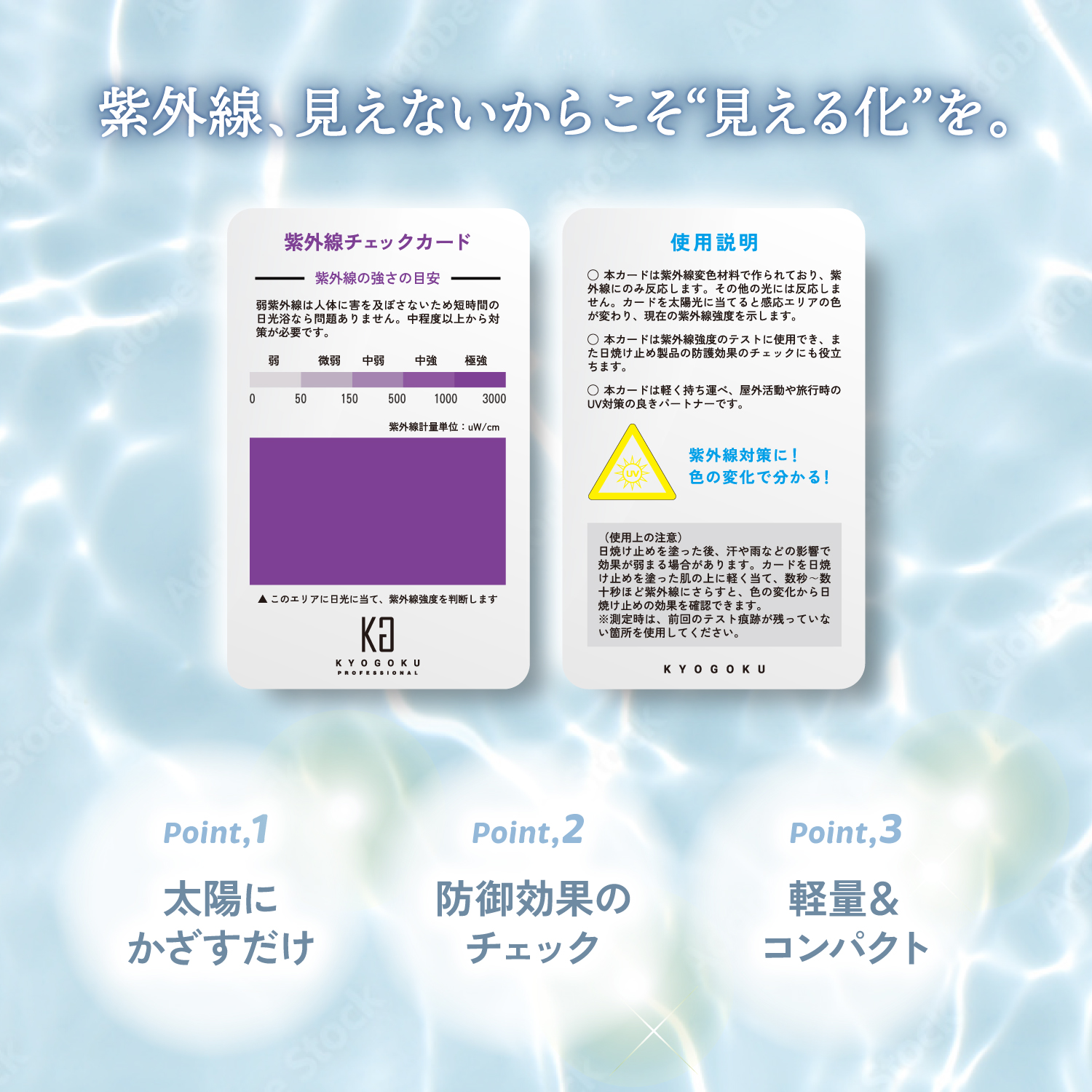 KYOGOKU紫外線チェックカード