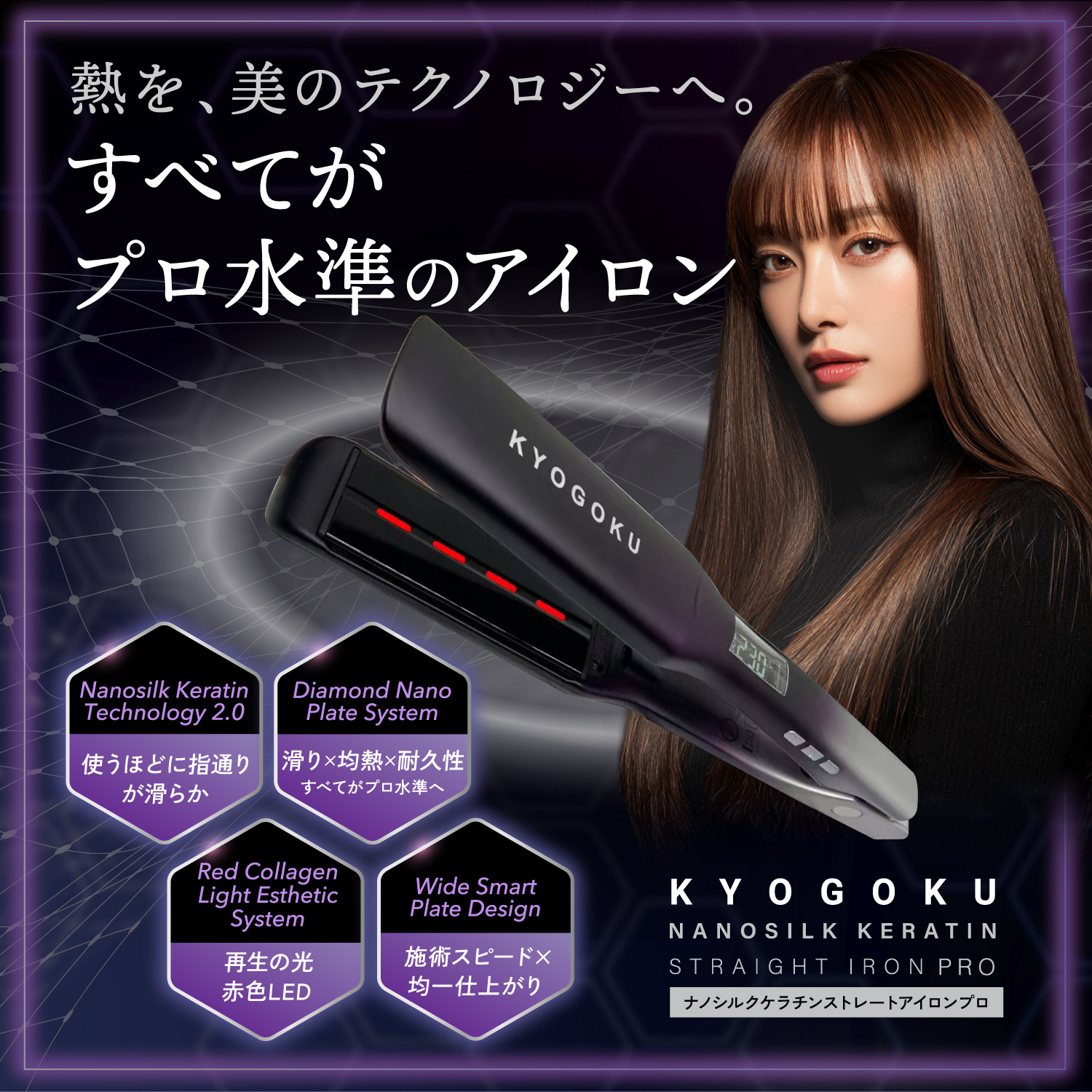 KYOGOKUナノシルクストレートアイロンプロ進化版