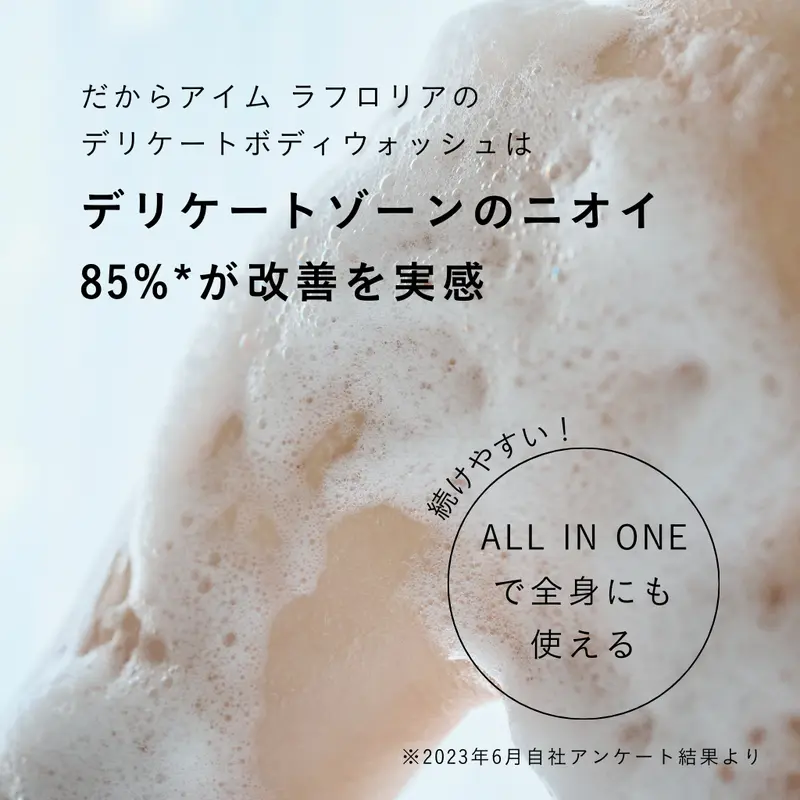 【初めてのデリケートボディウォッシュ250ml 】イヴピアッツェローズの香り／やさしく洗って、うるおす。 はじめてのフェムケアに。／生理・妊娠・出産・更年期・閉経すべての女性のライフステージに寄り添う