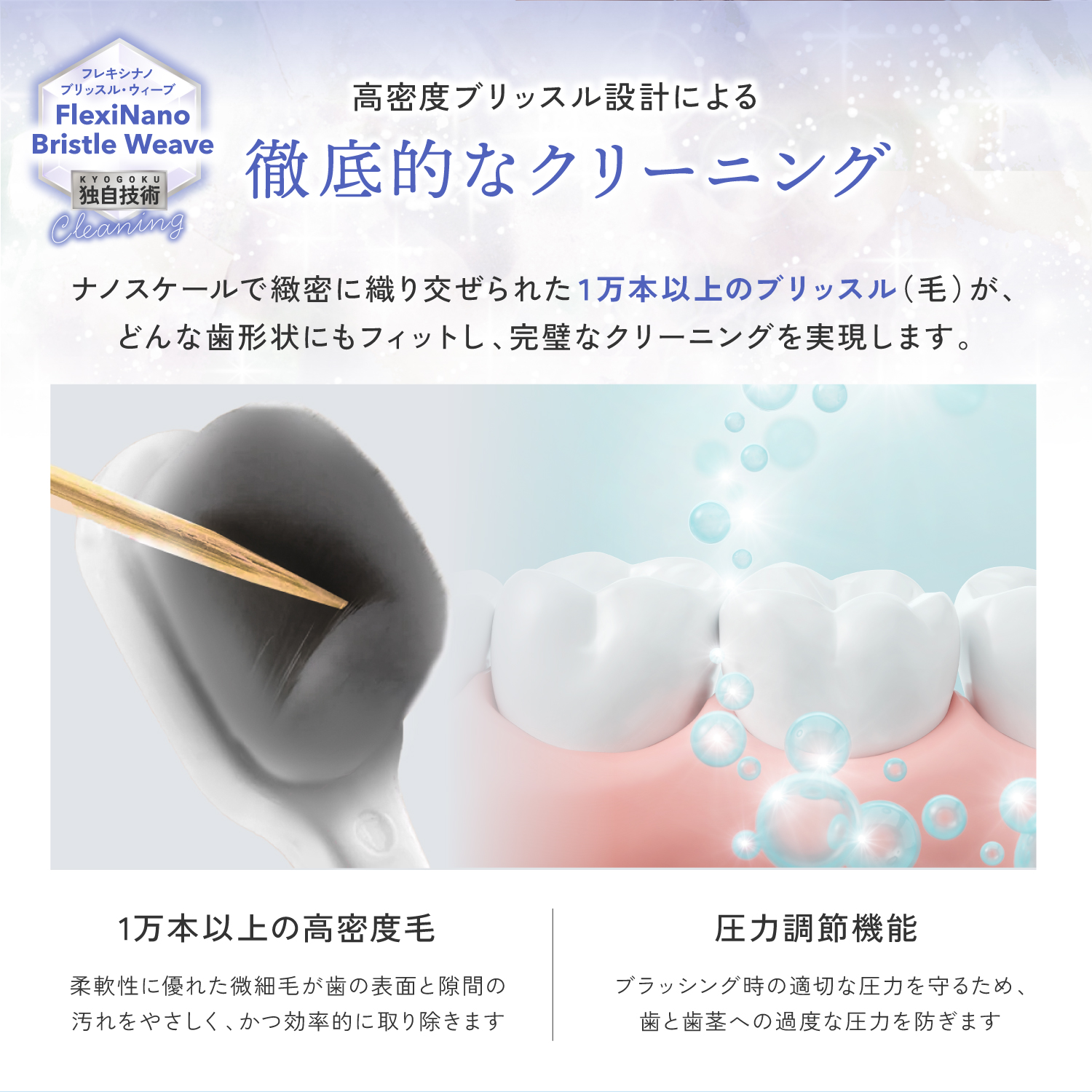 KYOGOKU クリスタルホワイトニングブラシ歯ブラシ