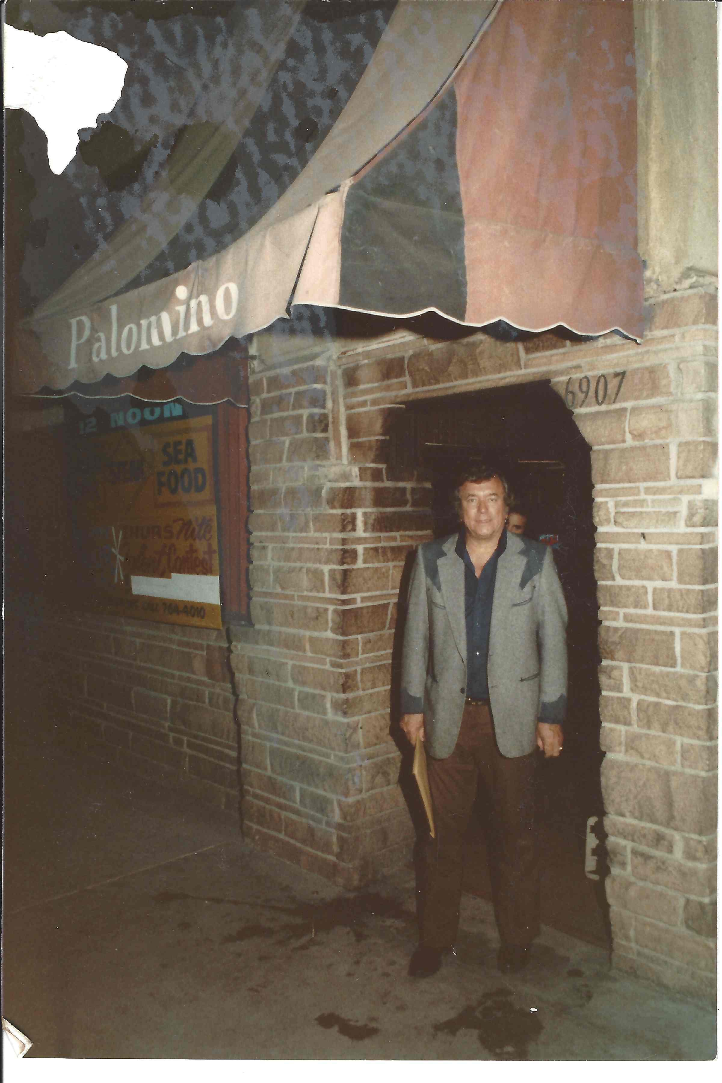 Tommy Thomas Standing Outside The Pal