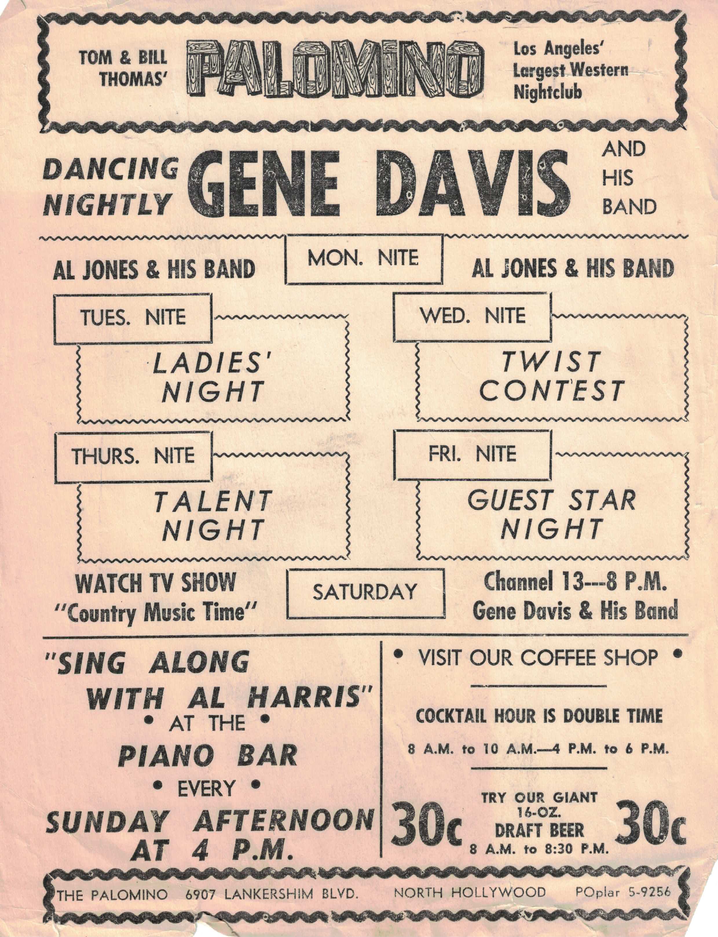 Gene Devis Band Flyer