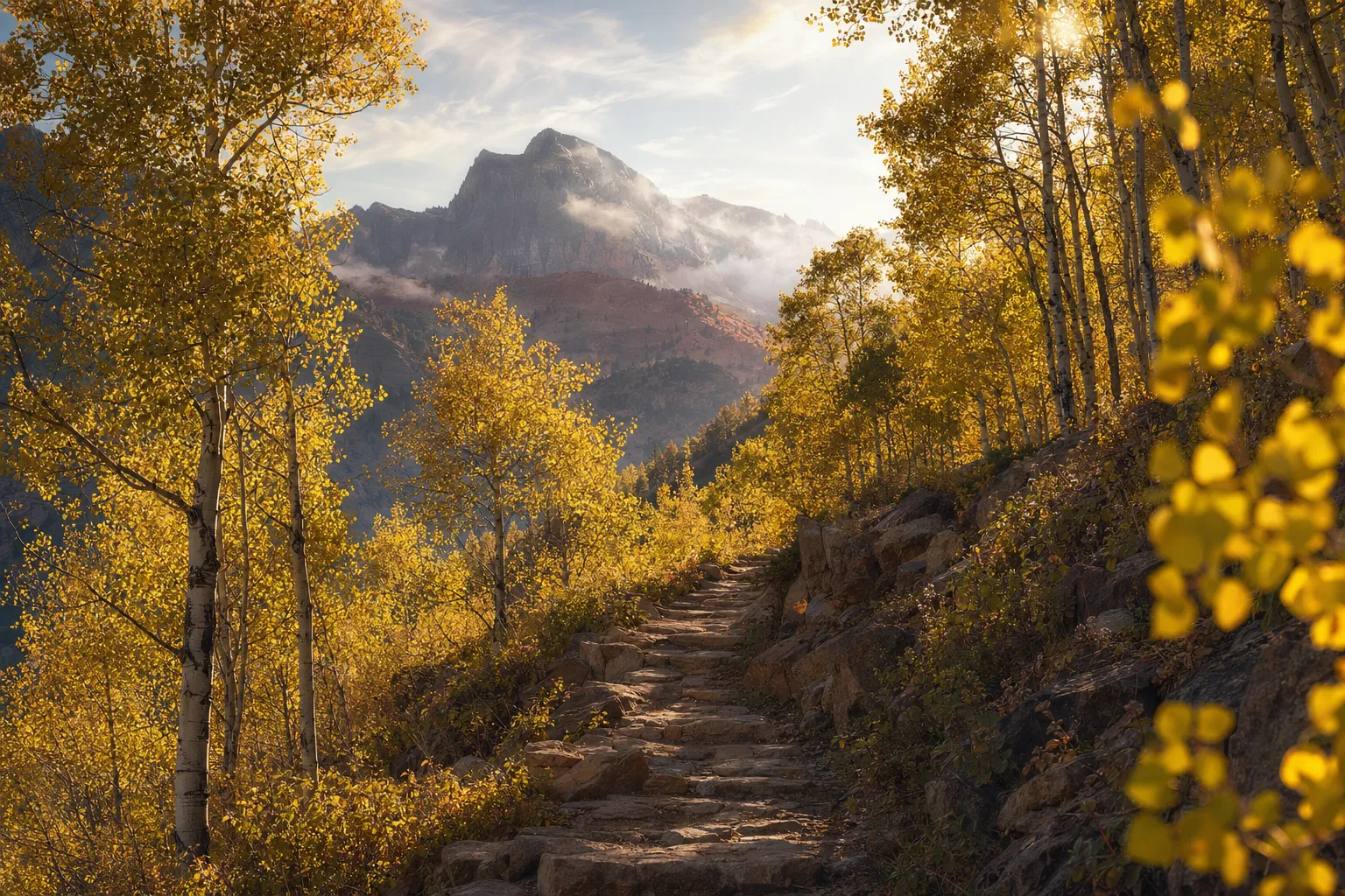 Mountain trails near Vesper Amphitheater