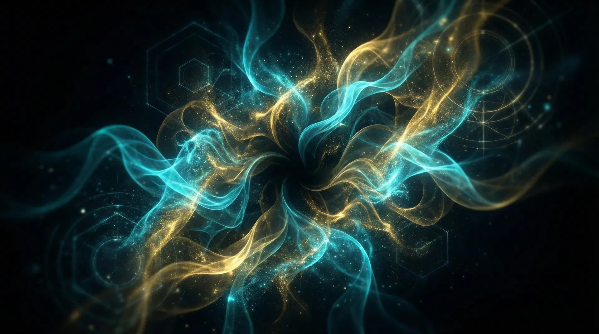 Abstract cosmic transformation visual