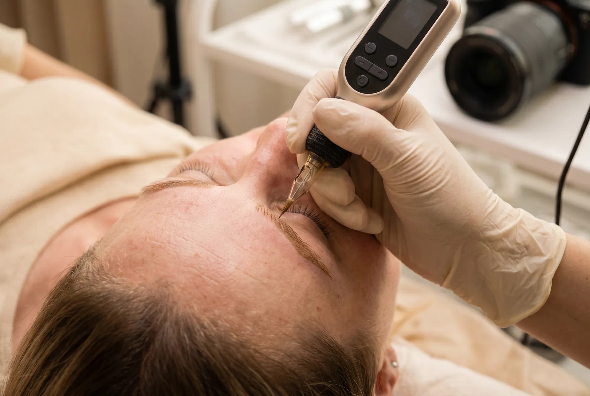 Nano brows result in Prescott, AZ — hyper-realistic hair strokes by Cynthia Irwin at Brow Expressions