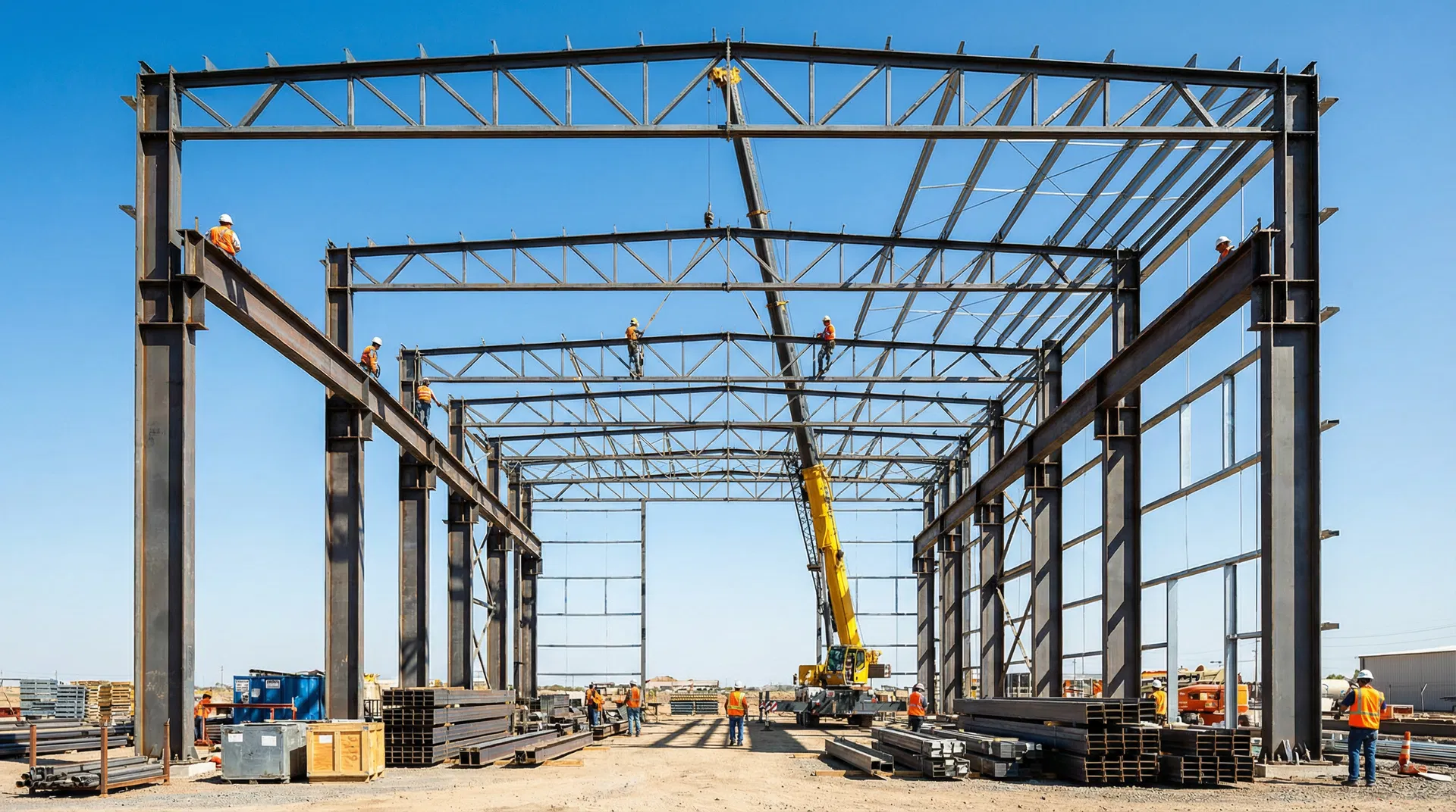 Steel Structures vs. Concrete for Industrial Buildings: A Data-Driven Comparison