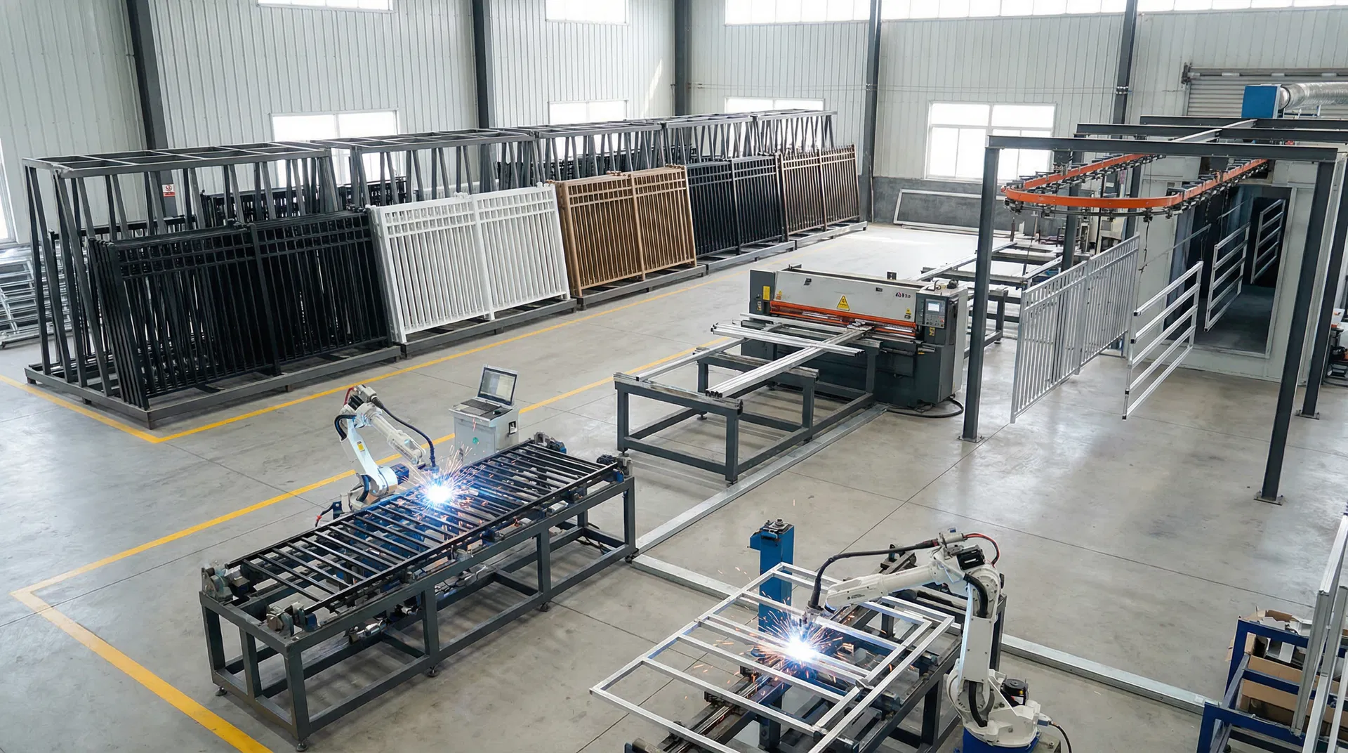 Aluminum Fence production line