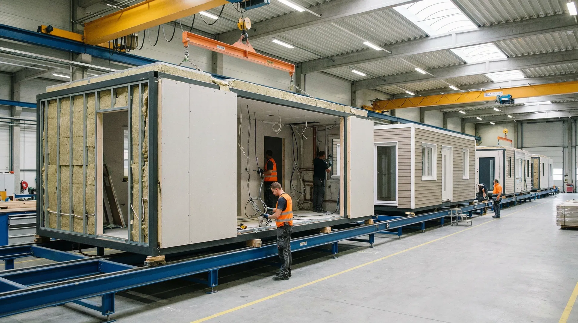 Modular Homes production line