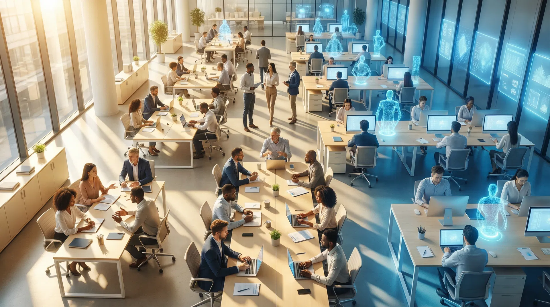 The New Org Chart — mixed human and AI teams