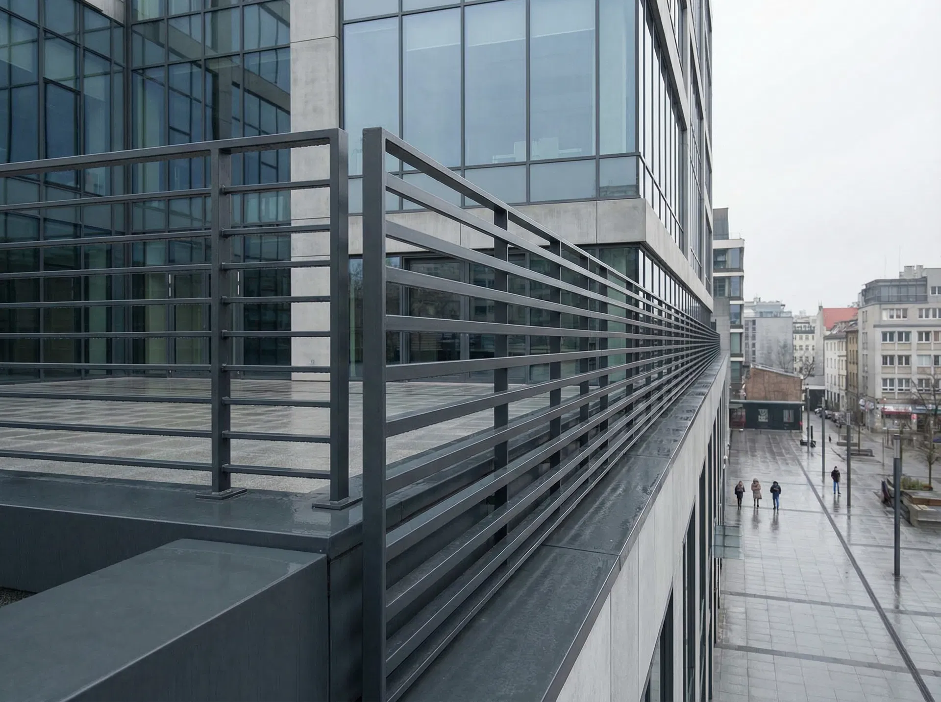 Außengeländer Gewerbe – Metallbau Projekt