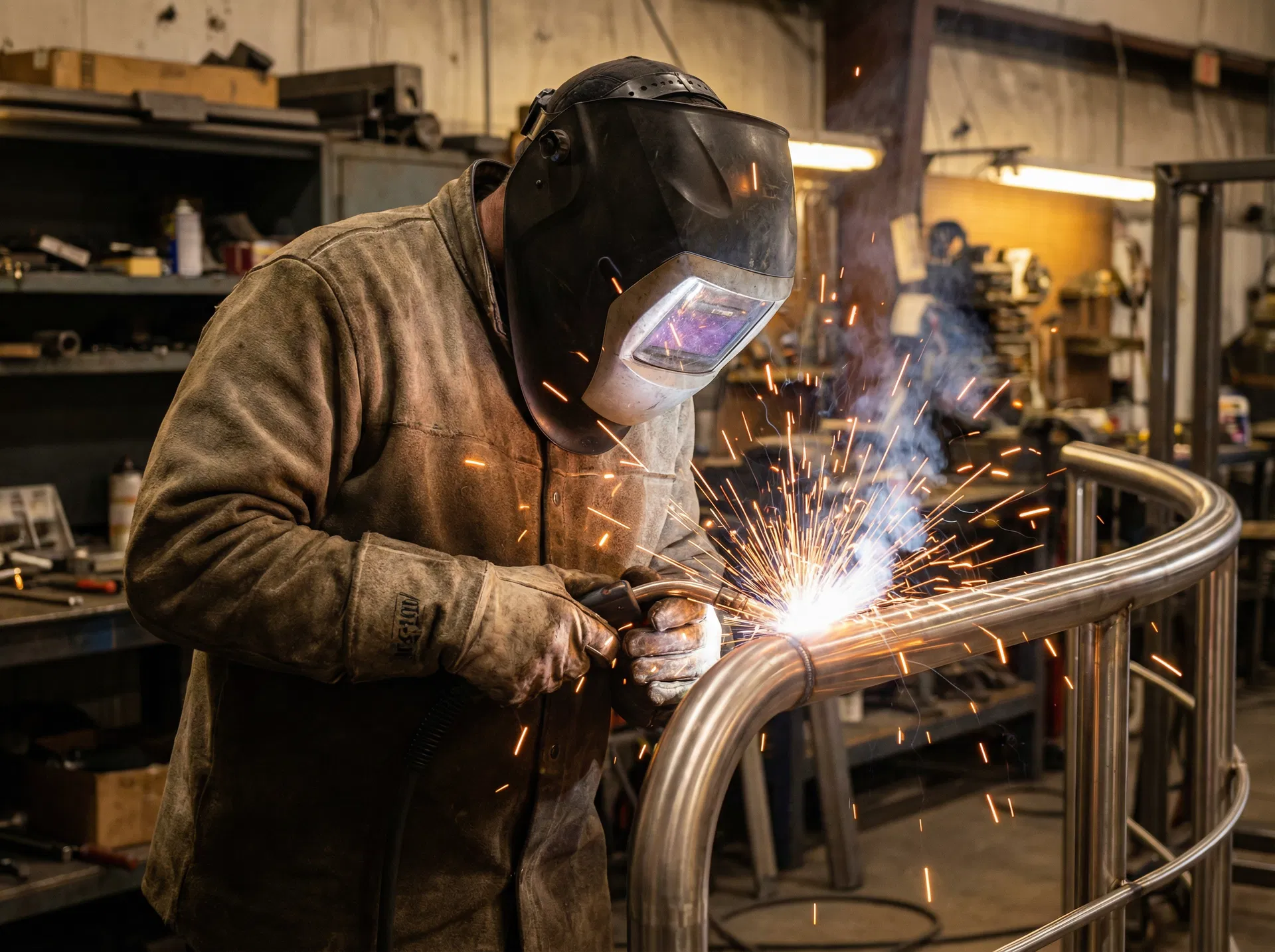 Schweißarbeit Sondergeländer – Metallbau Projekt