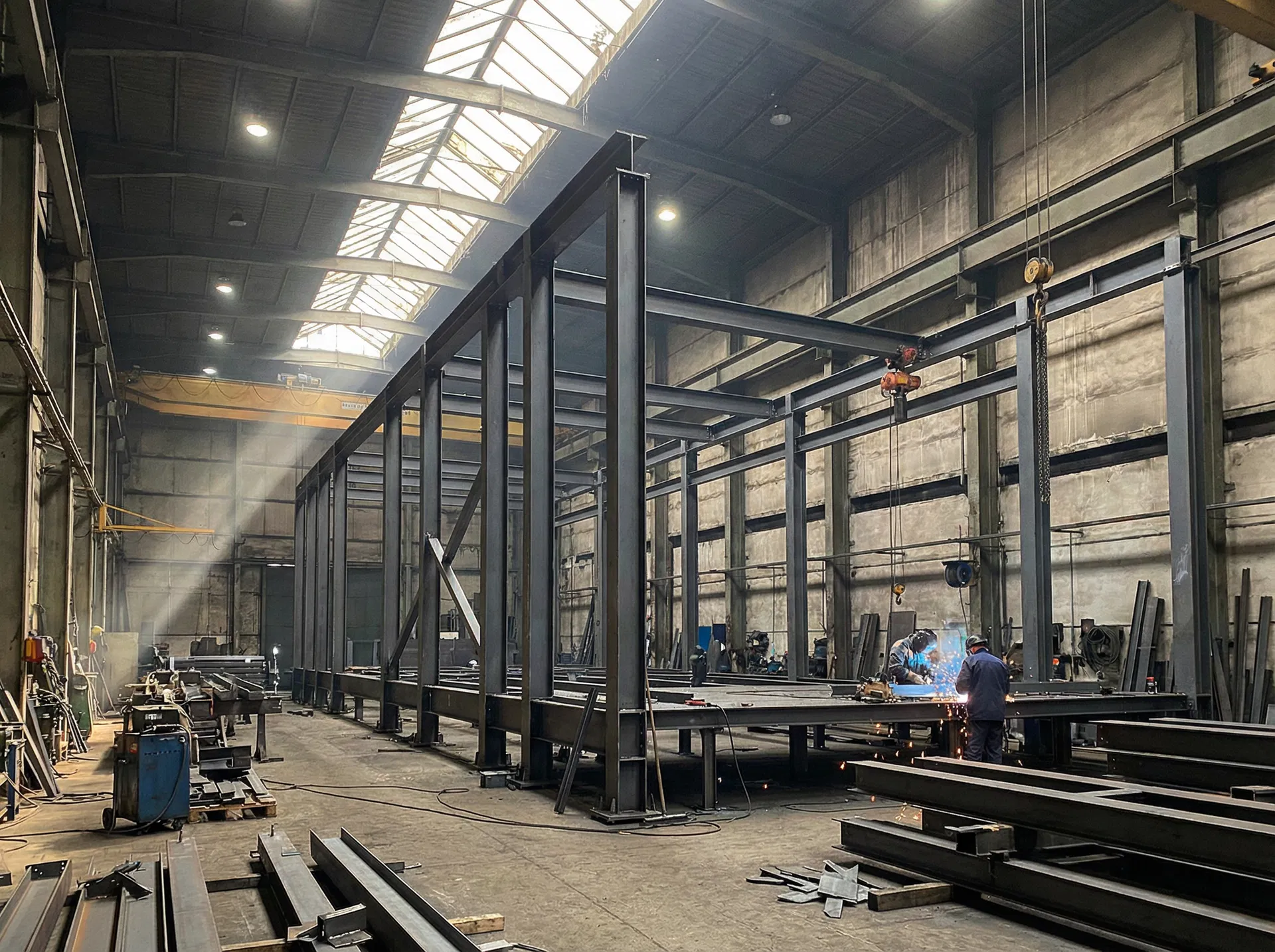 Stahlkonstruktion Lager – Metallbau Projekt