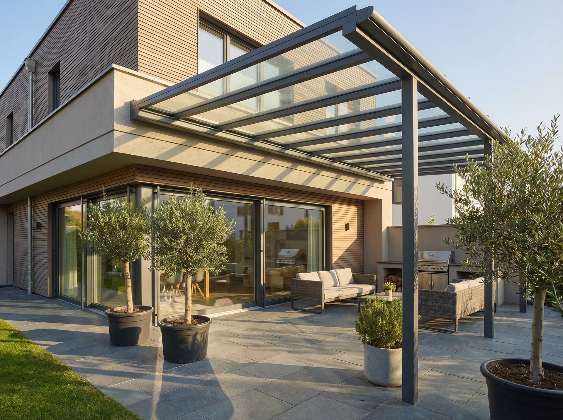 Terrassenüberdachung – Metallbau Projekt