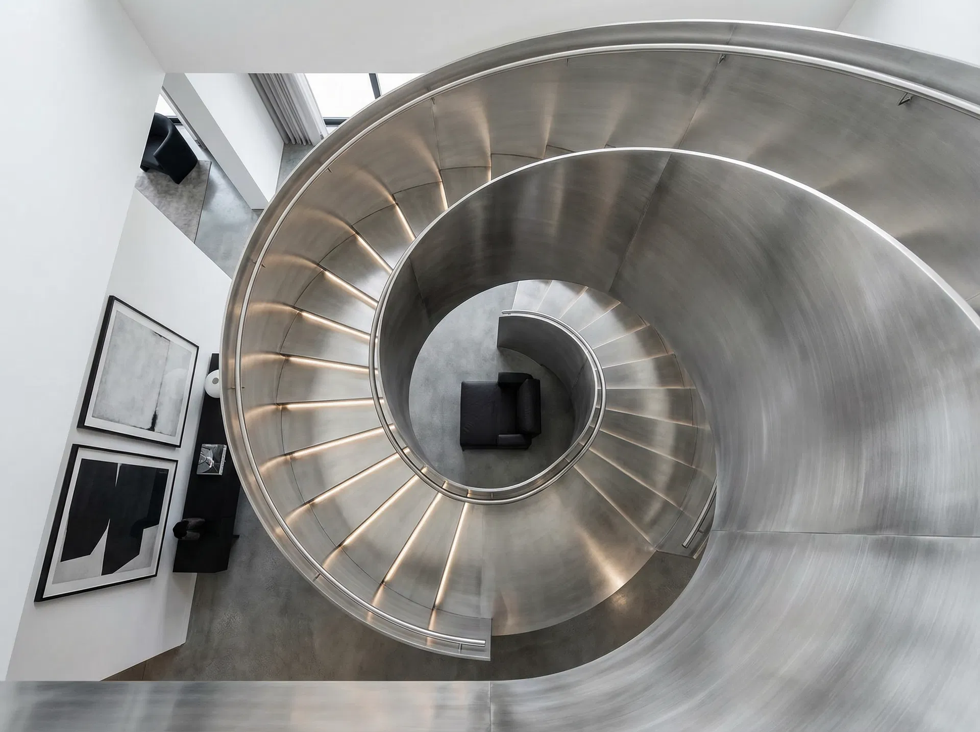 Wendeltreppe Innenbereich – Metallbau Projekt