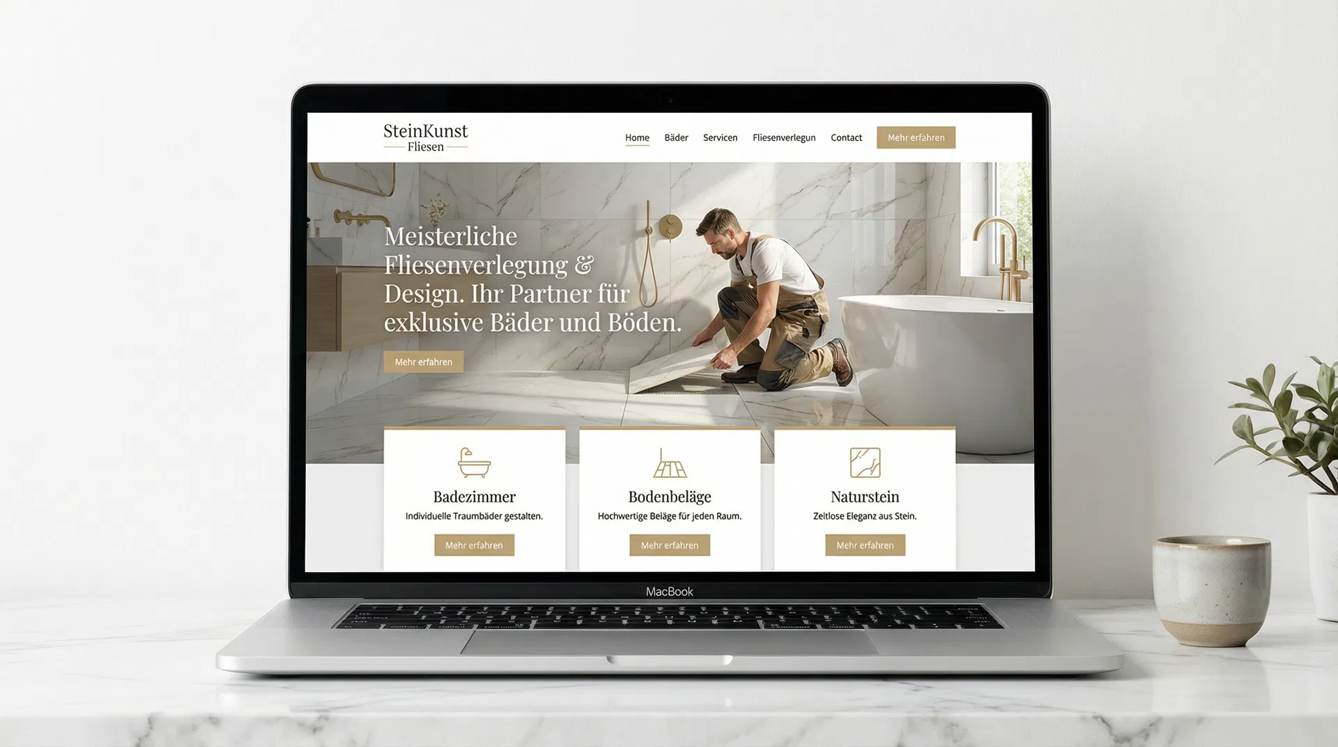 Fliesenleger Website Beispiel