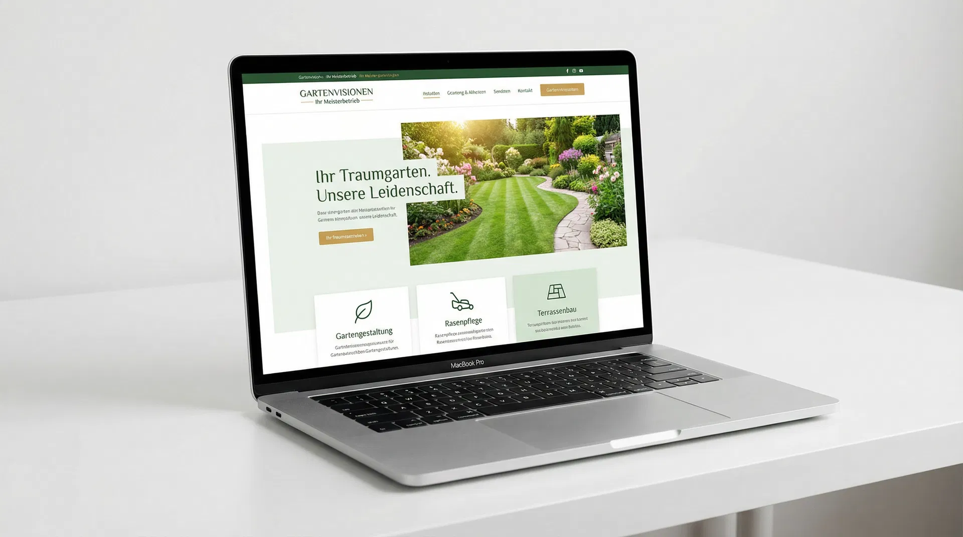 Gartenbau Website Beispiel