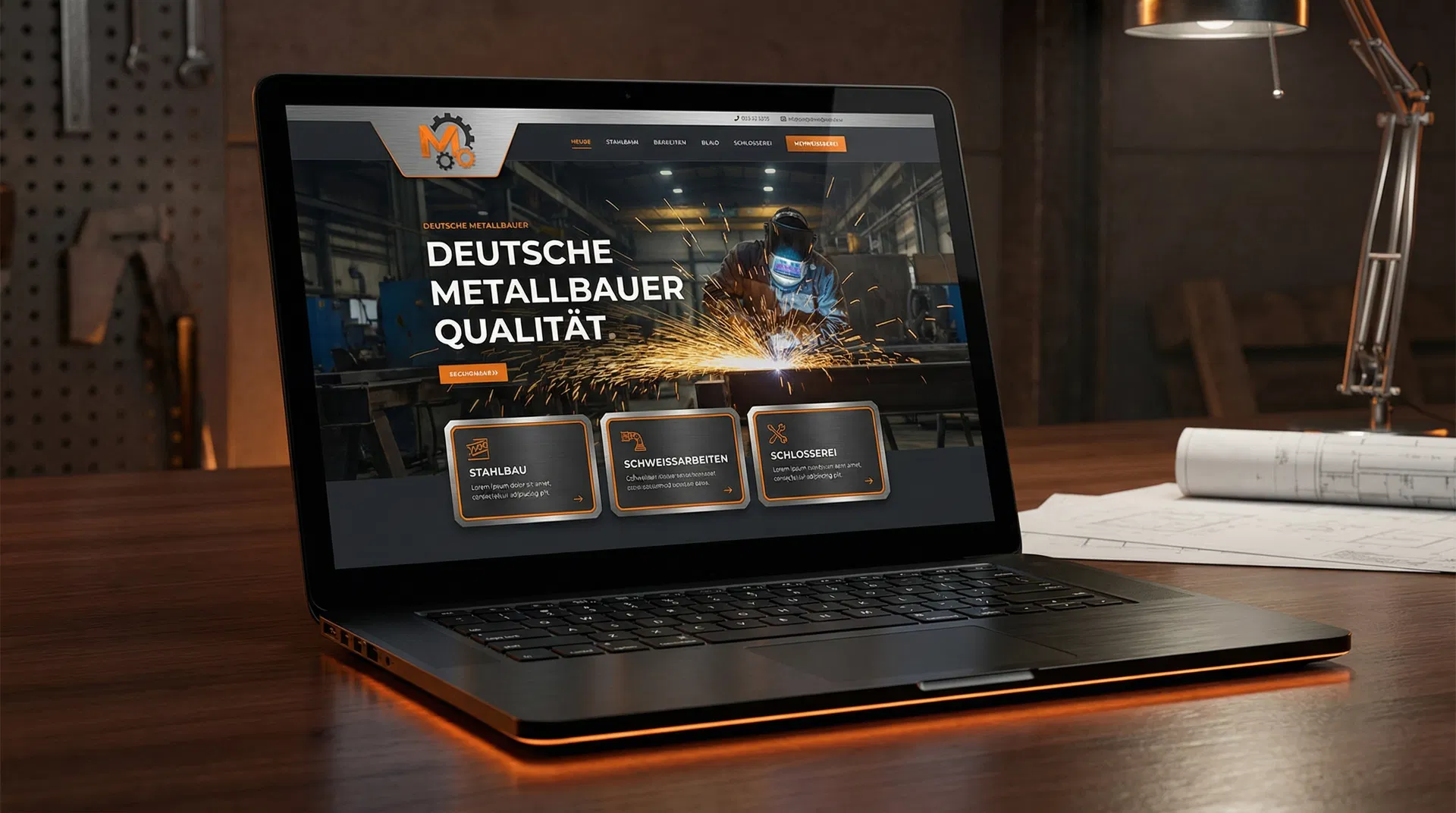 Metallbauer Website Beispiel