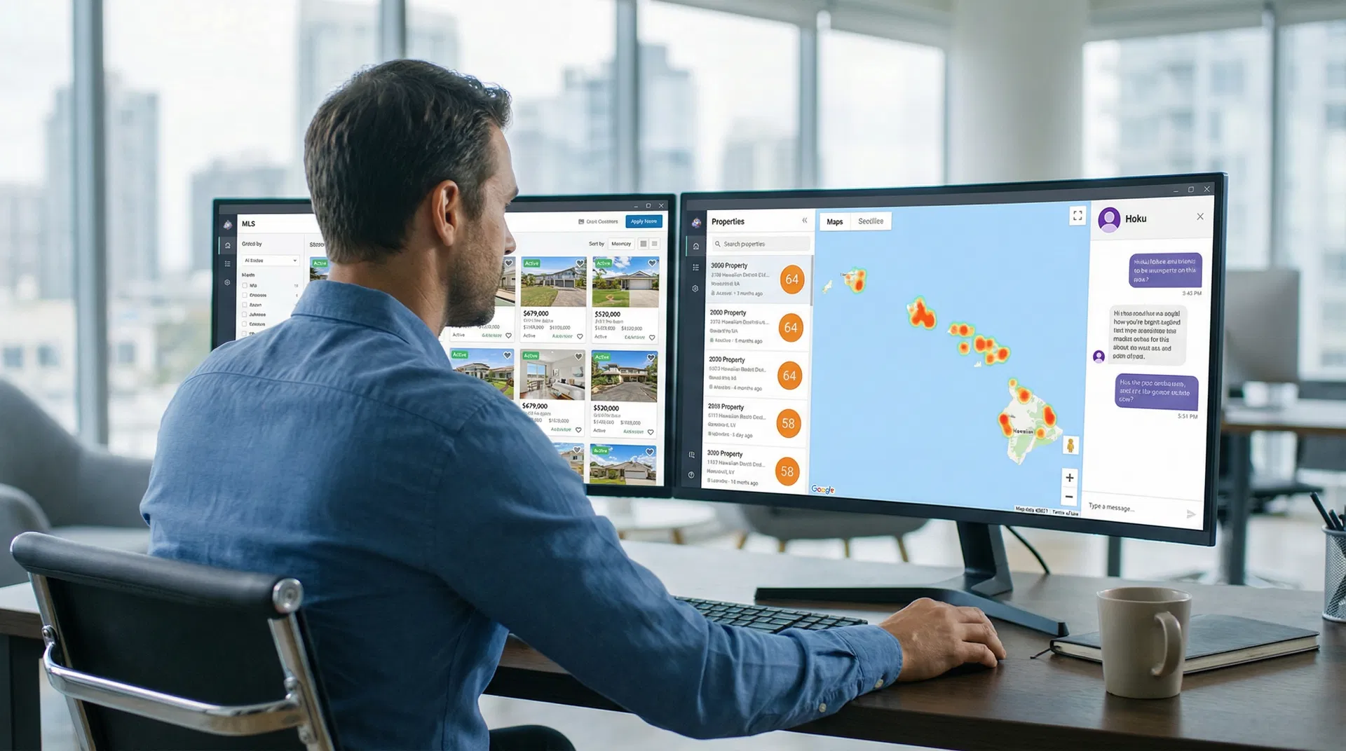 AI Prospecting CoPilot — showing market trends, property data, equity, and ownership signals for Honolulu