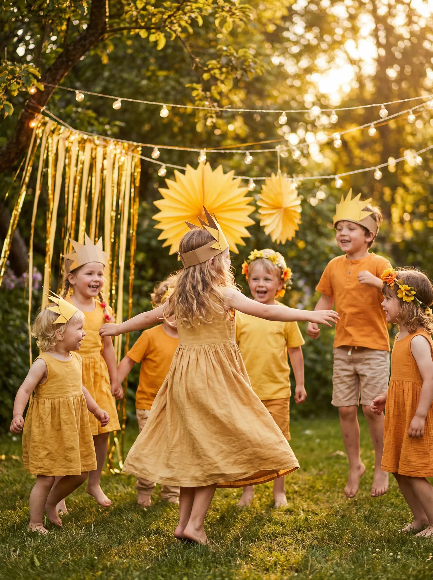 Kids dancing at Golden Sun Celebration