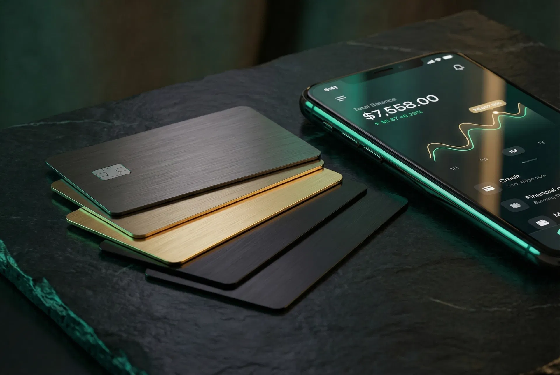 Premium credit cards and financial management app