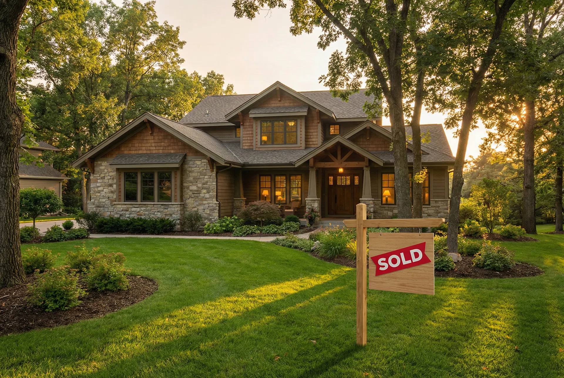 Beautiful home purchased with a competitive mortgage rate