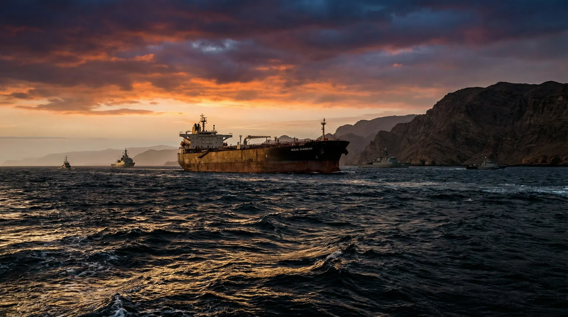 Petroleiro no Estreito de Ormuz