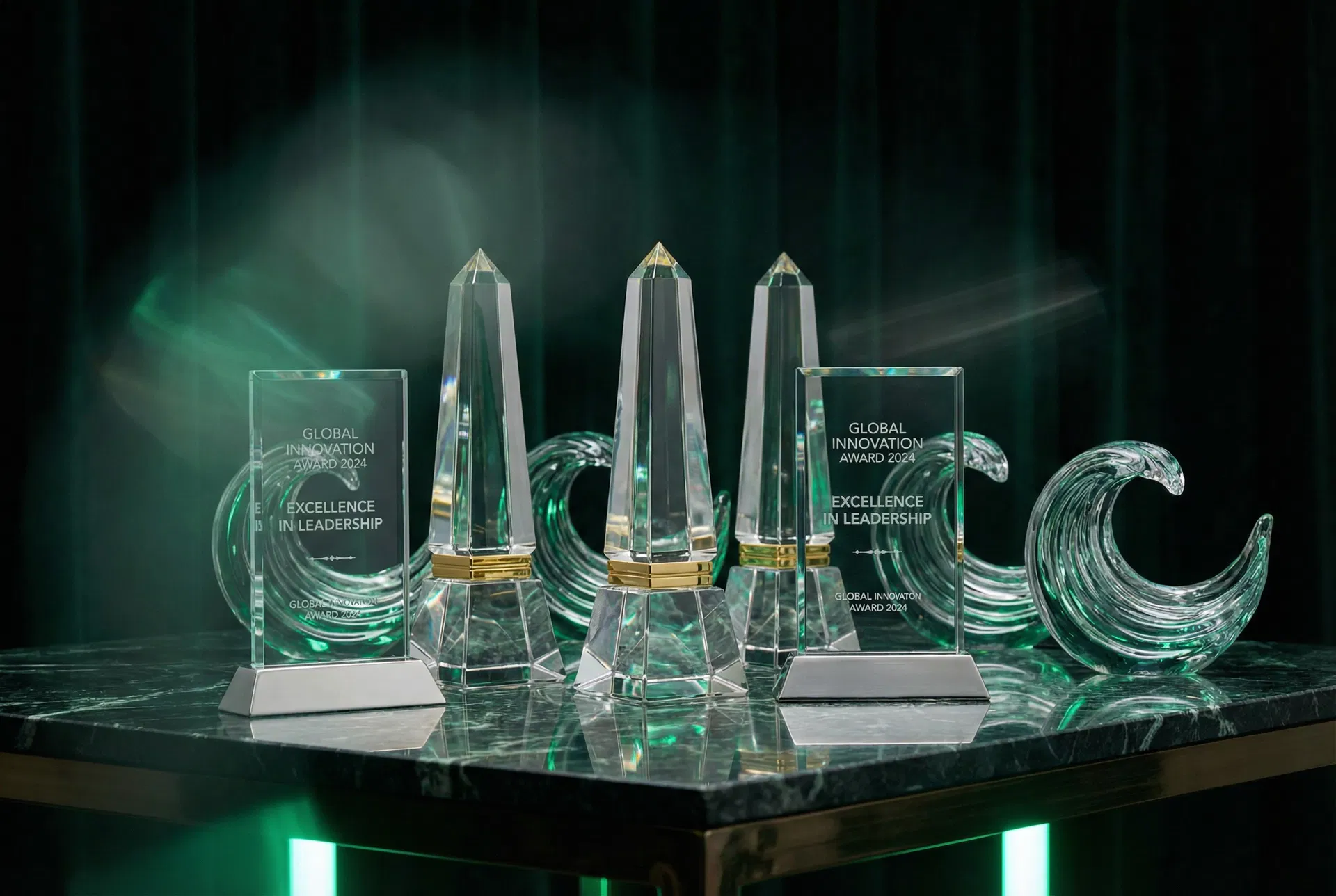 Crystal and glass awards