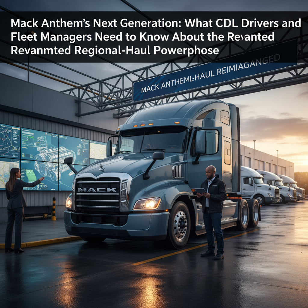Mack Anthem's Next Generation: What CDL Drivers and Fleet Managers Need to Know About the Revamped Regional-Haul Powerhouse
