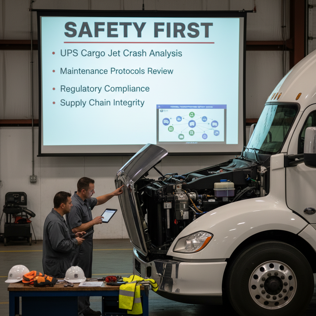 Safety First: What the UPS Cargo Jet Crash Reveals About Maintenance, Oversight, and Supply Chain Integrity for Trucking Fleets