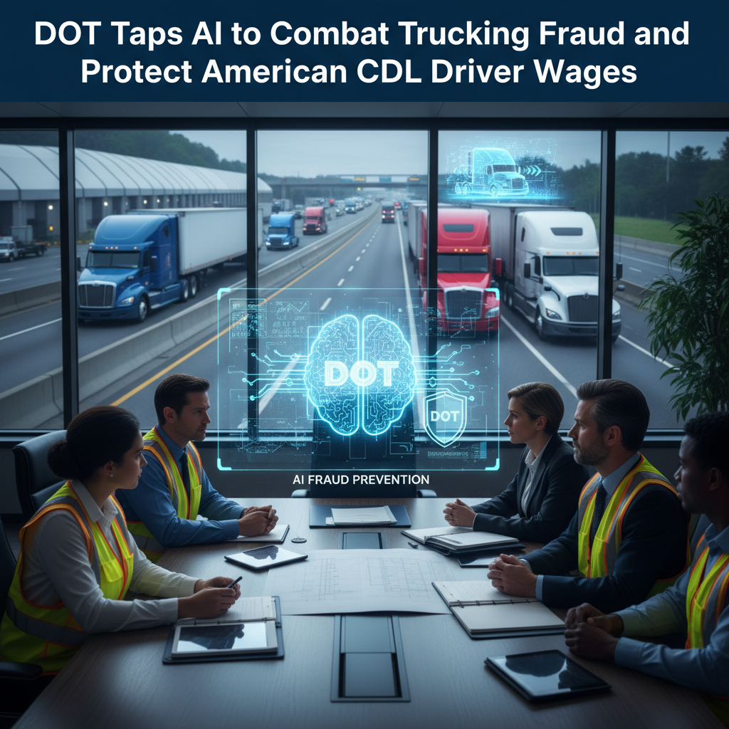 DOT Taps AI to Combat Trucking Fraud and Protect American CDL Driver Wages