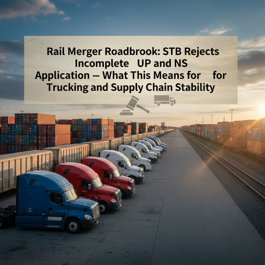 Rail Merger Roadblock: STB Rejects Incomplete UP and NS Application – What This Means for Trucking and Supply Chain Stability