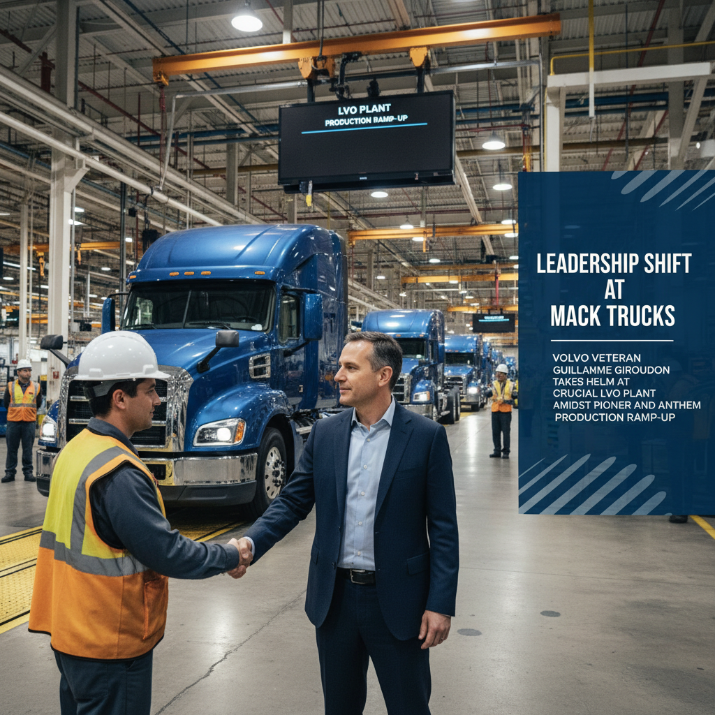 Leadership Shift at Mack Trucks: Volvo Veteran Guillaume Giroudon Takes Helm at Crucial LVO Plant Amidst Pioneer and Anthem Production Ramp-Up
