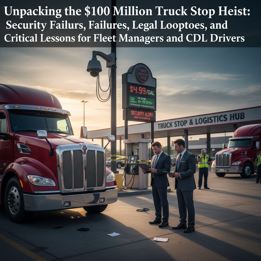 Unpacking the $100 Million Truck Stop Heist: Security Failures, Legal Loopholes, and Critical Lessons for Fleet Managers and CDL Drivers