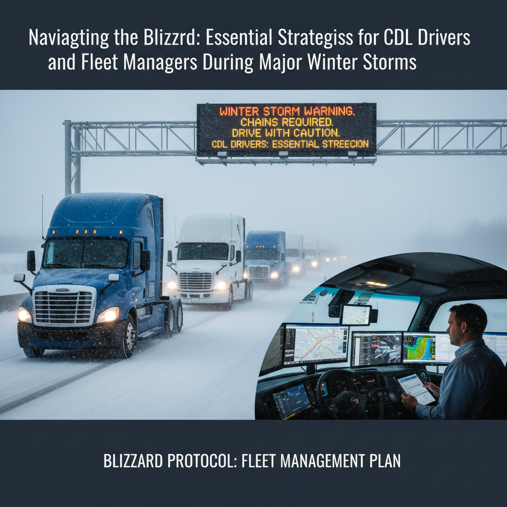 Navigating the Blizzard: Essential Strategies for CDL Drivers and Fleet Managers During Major Winter Storms