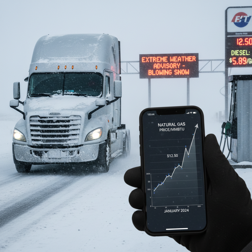 Arctic Blast and Natural Gas Price Surge: Navigating Extreme Winter Weather Impacts on Trucking Operations and Fuel Costs