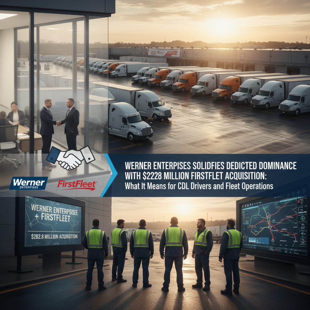 Werner Enterprises Solidifies Dedicated Dominance with $282.8 Million FirstFleet Acquisition: What It Means for CDL Drivers and Fleet Operations