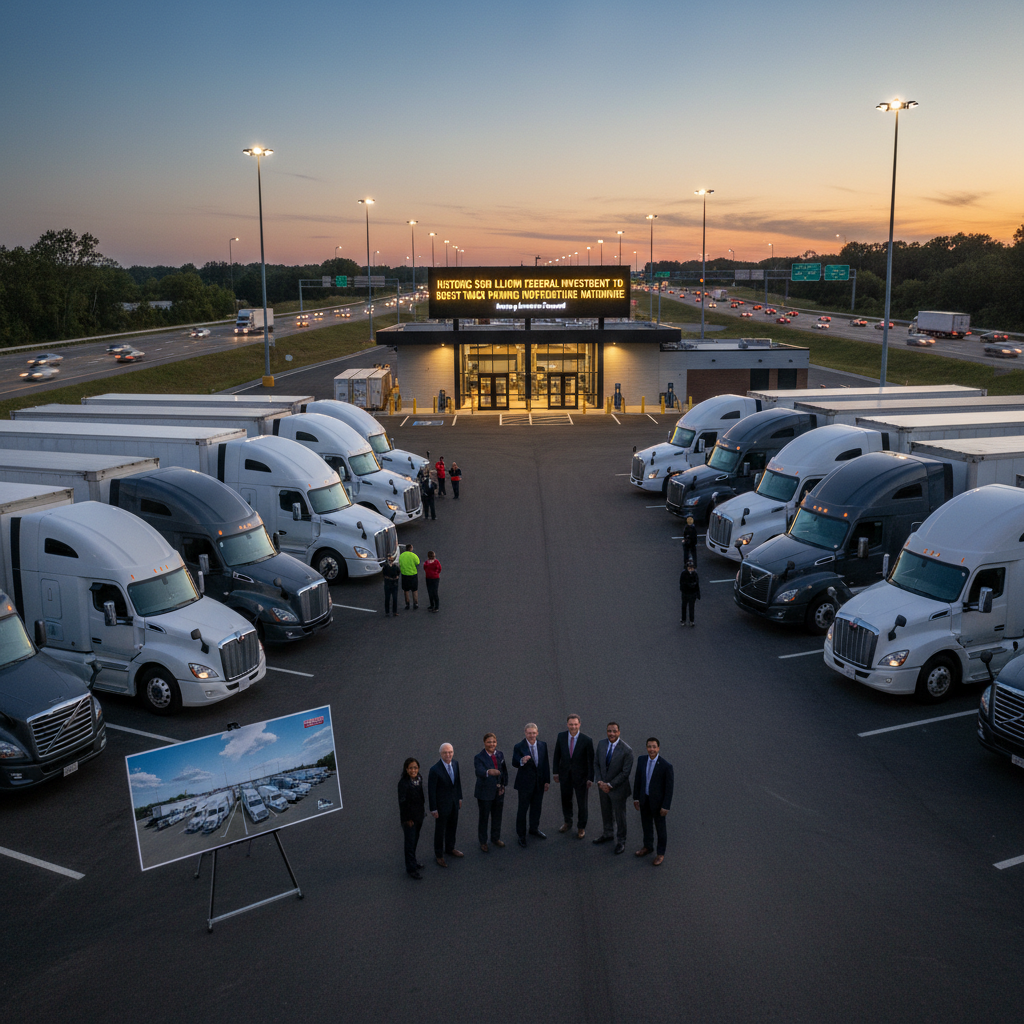 Historic $200 Million Federal Investment to Boost Truck Parking Infrastructure Nationwide