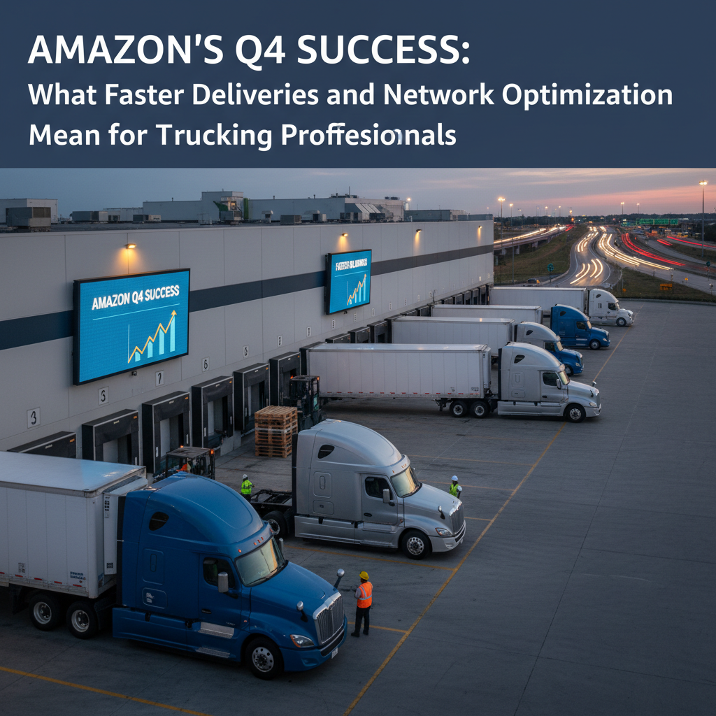 Amazon's Q4 Success: What Faster Deliveries and Network Optimization Mean for Trucking Professionals